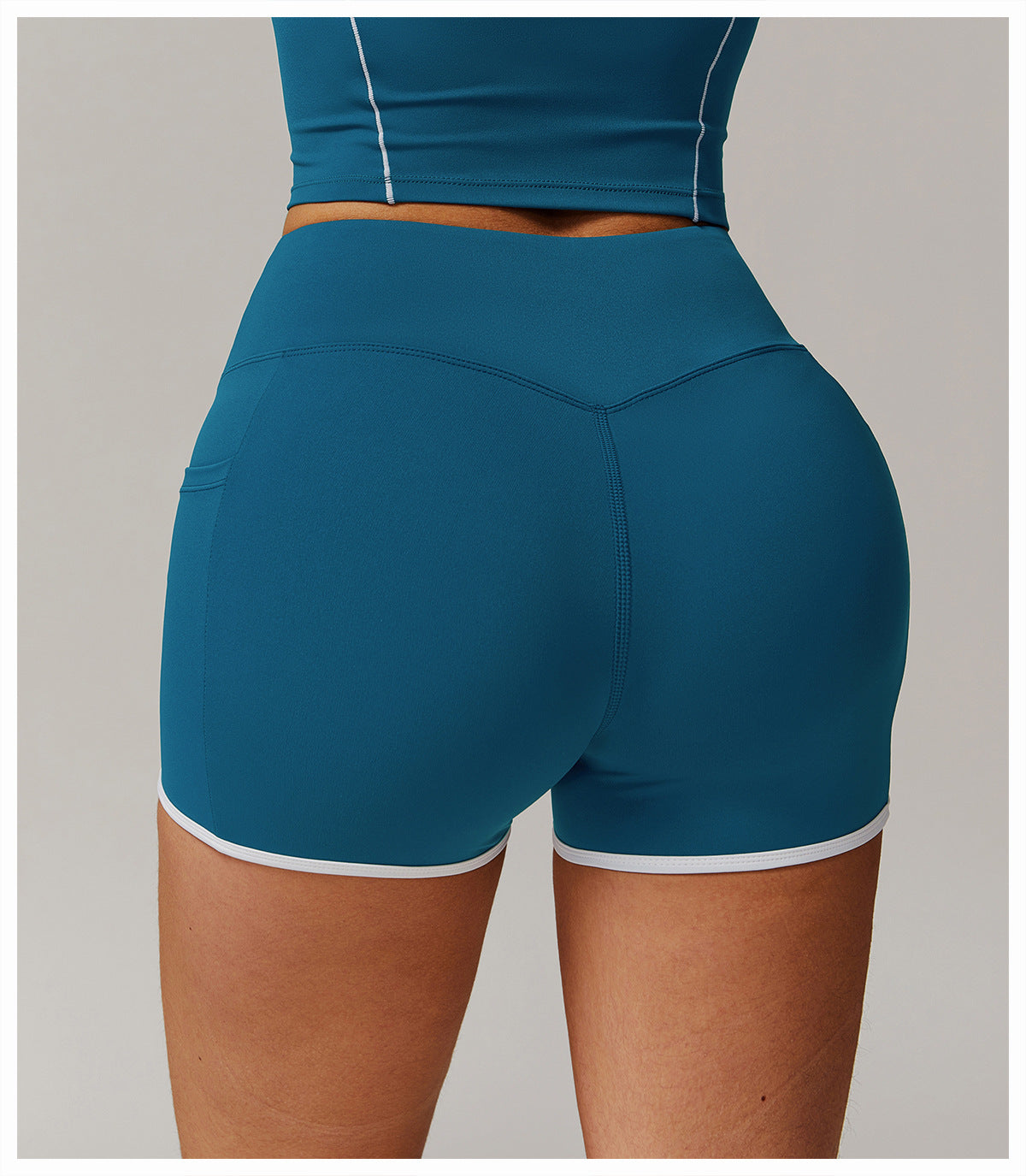 Nude Feel Yoga Shorts High Waist Sports And Fitness Shorts