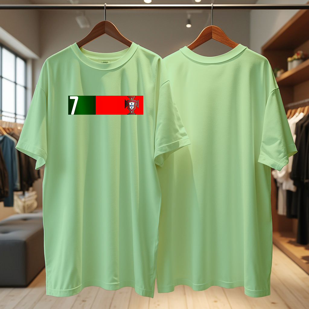 Number 7 Portugal Terry oversized T-shirt