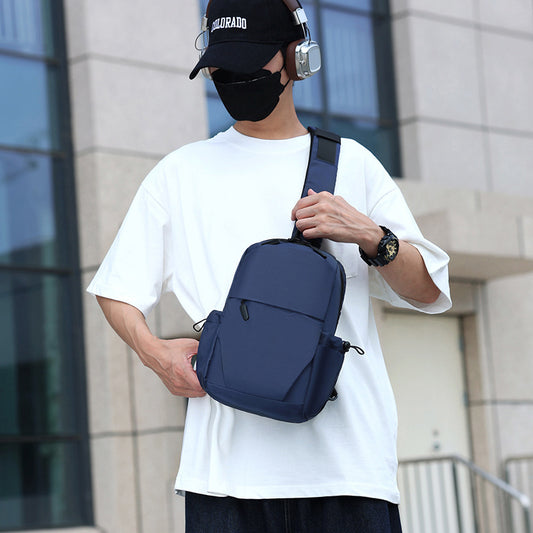 Chest Bag Men's Lightweight And Large Capacity Shoulder Messenger Bag