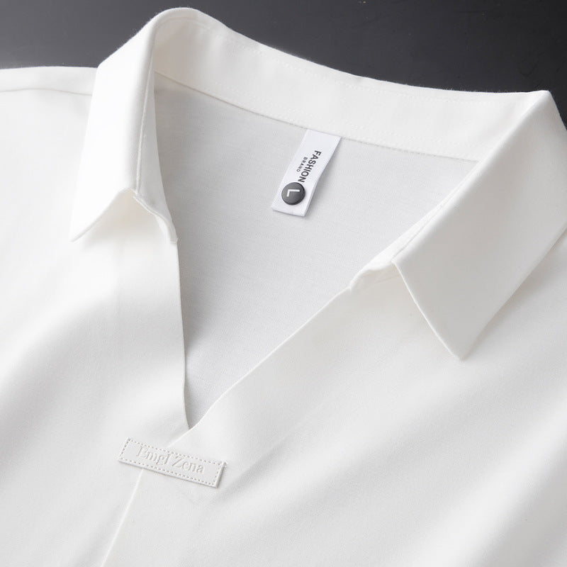Men's Lapel Polo Short-sleeved T-shirt