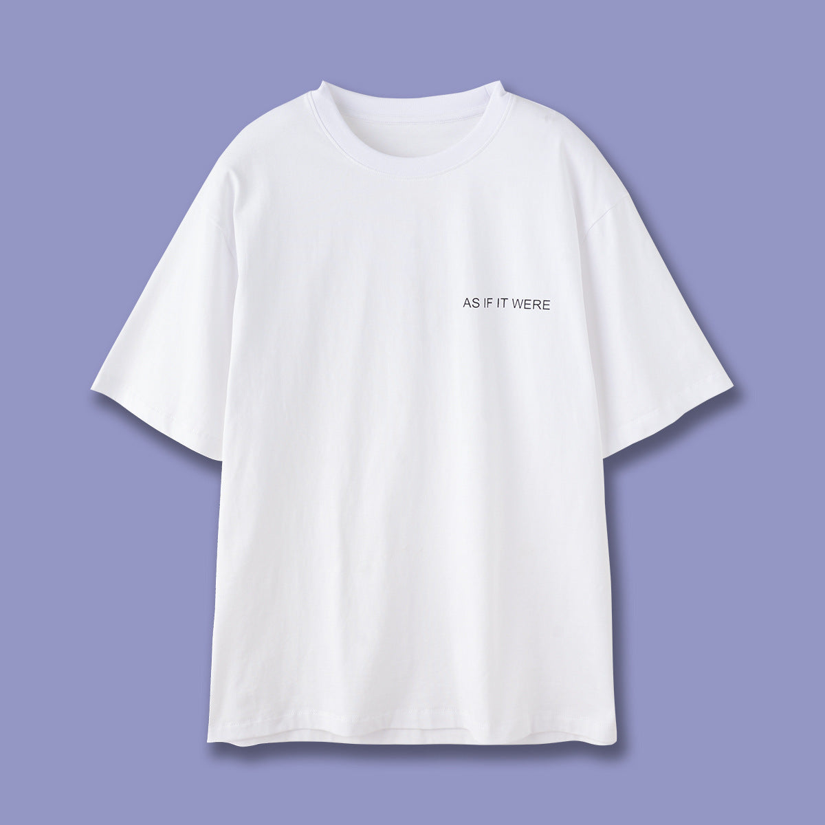 Cotton Short-sleeved T-shirt Letter Print