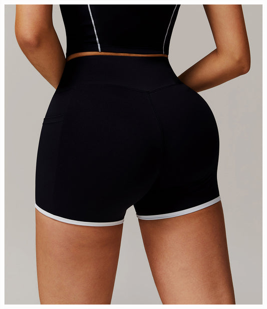 Nude Feel Yoga Shorts High Waist Sports And Fitness Shorts