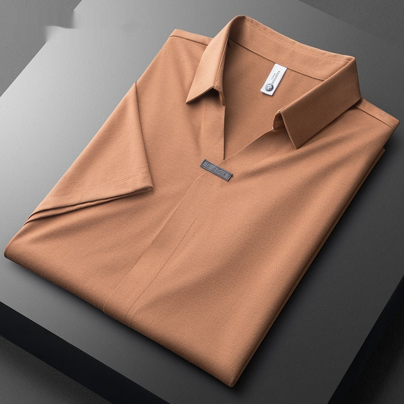 Men's Lapel Polo Short-sleeved T-shirt