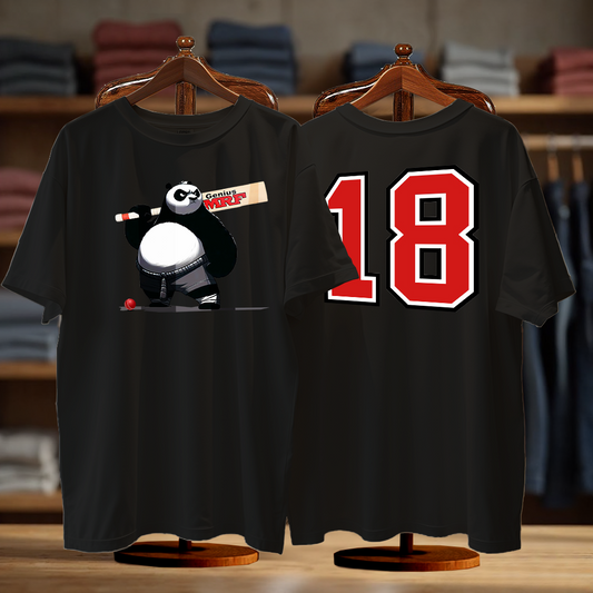 Panda Cricketer No.18 - Oversized T-Shirt