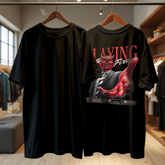 Playing the Fire - Terry oversized t shirt