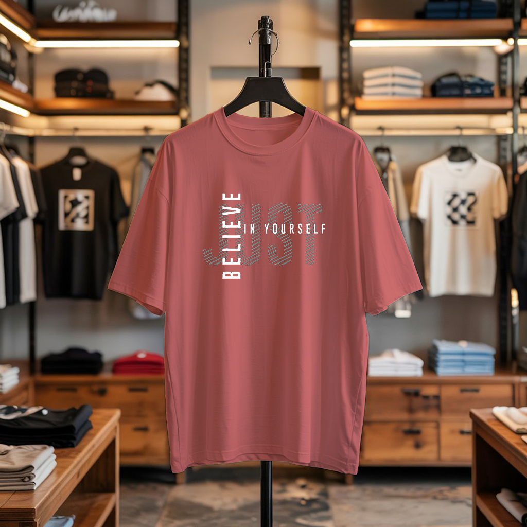 JUST BELIEVE IN YOURSELF Oversized T-Shirt