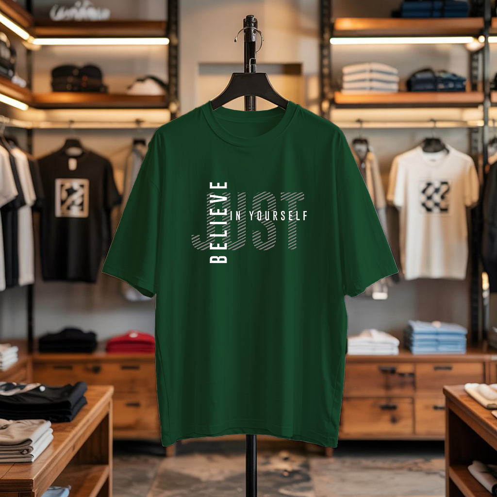 JUST BELIEVE IN YOURSELF Oversized T-Shirt