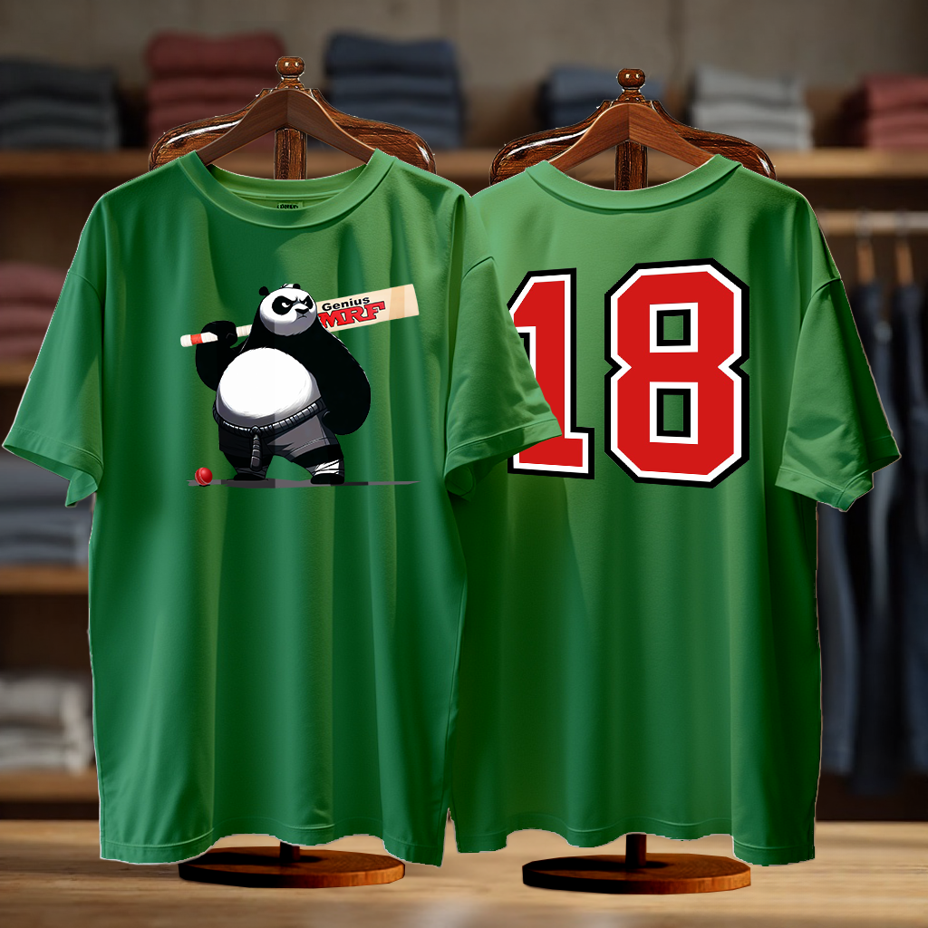 Panda Cricketer No.18 - Oversized T-Shirt
