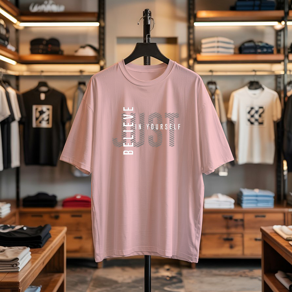 JUST BELIEVE IN YOURSELF Oversized T-Shirt