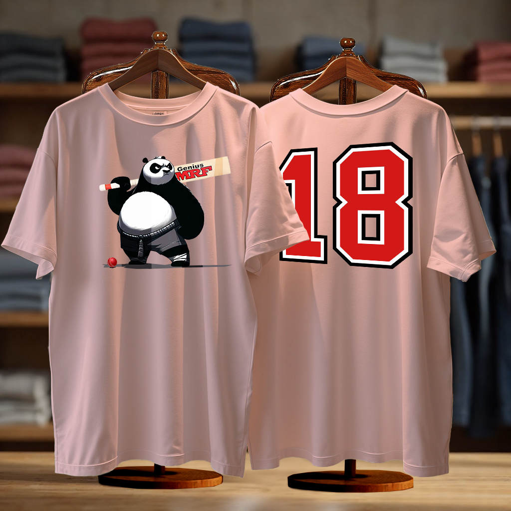 Panda Cricketer No.18 - Oversized T-Shirt