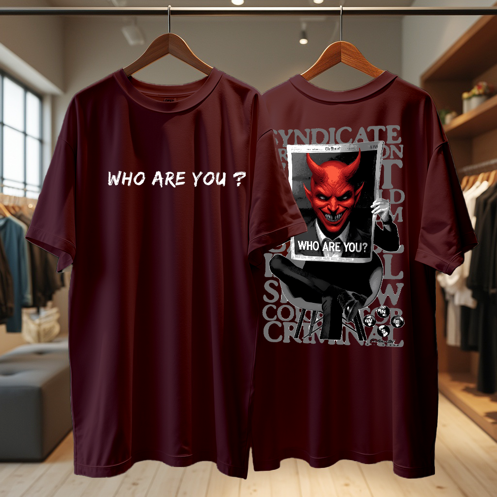 Who Are You? Terry Oversized T-Shirt