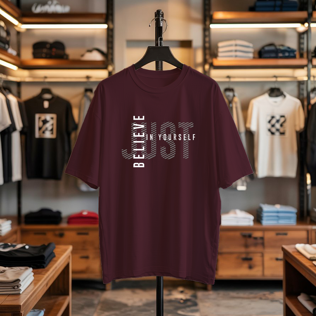JUST BELIEVE IN YOURSELF Oversized T-Shirt