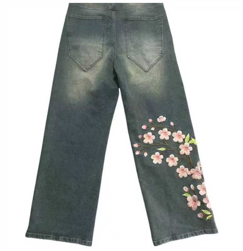 Women's American Retro Washed Casual Loose Pants