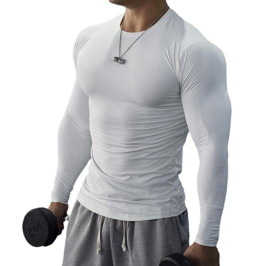 American Fitness Tights Men's Quick-drying Sweat Absorbent Breathable Long Sleeves Slim Fit