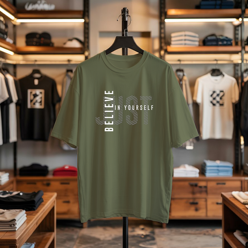 JUST BELIEVE IN YOURSELF Oversized T-Shirt