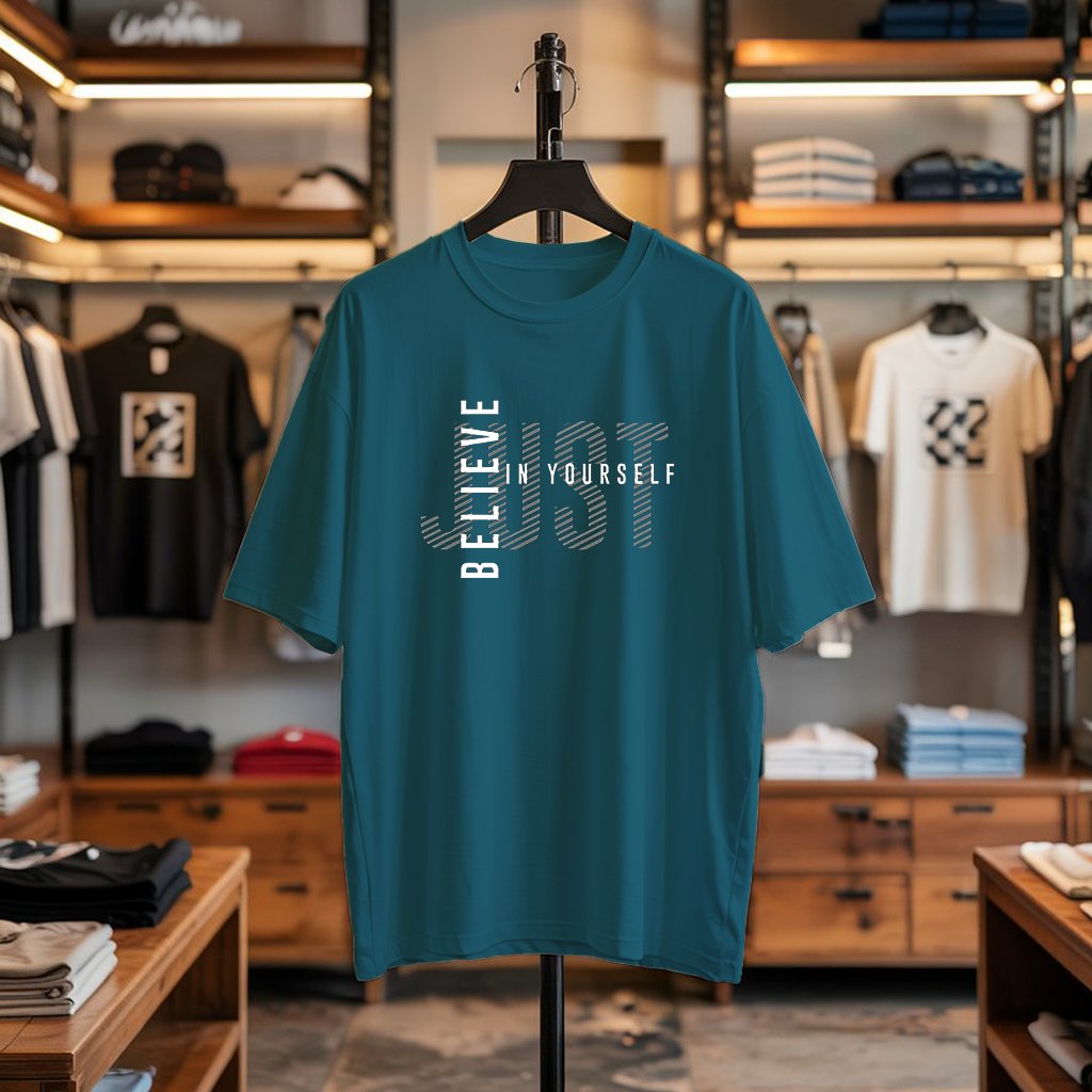 JUST BELIEVE IN YOURSELF Oversized T-Shirt