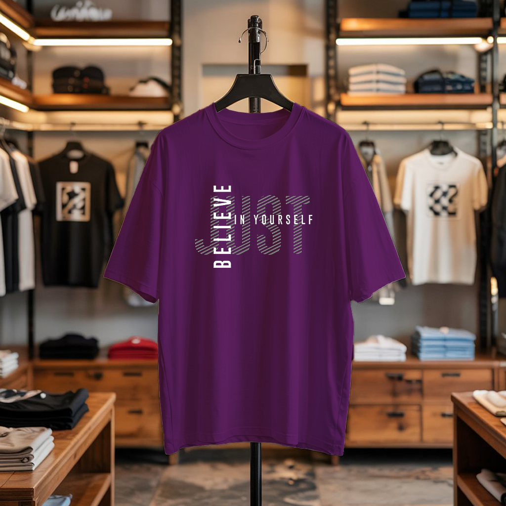 JUST BELIEVE IN YOURSELF Oversized T-Shirt