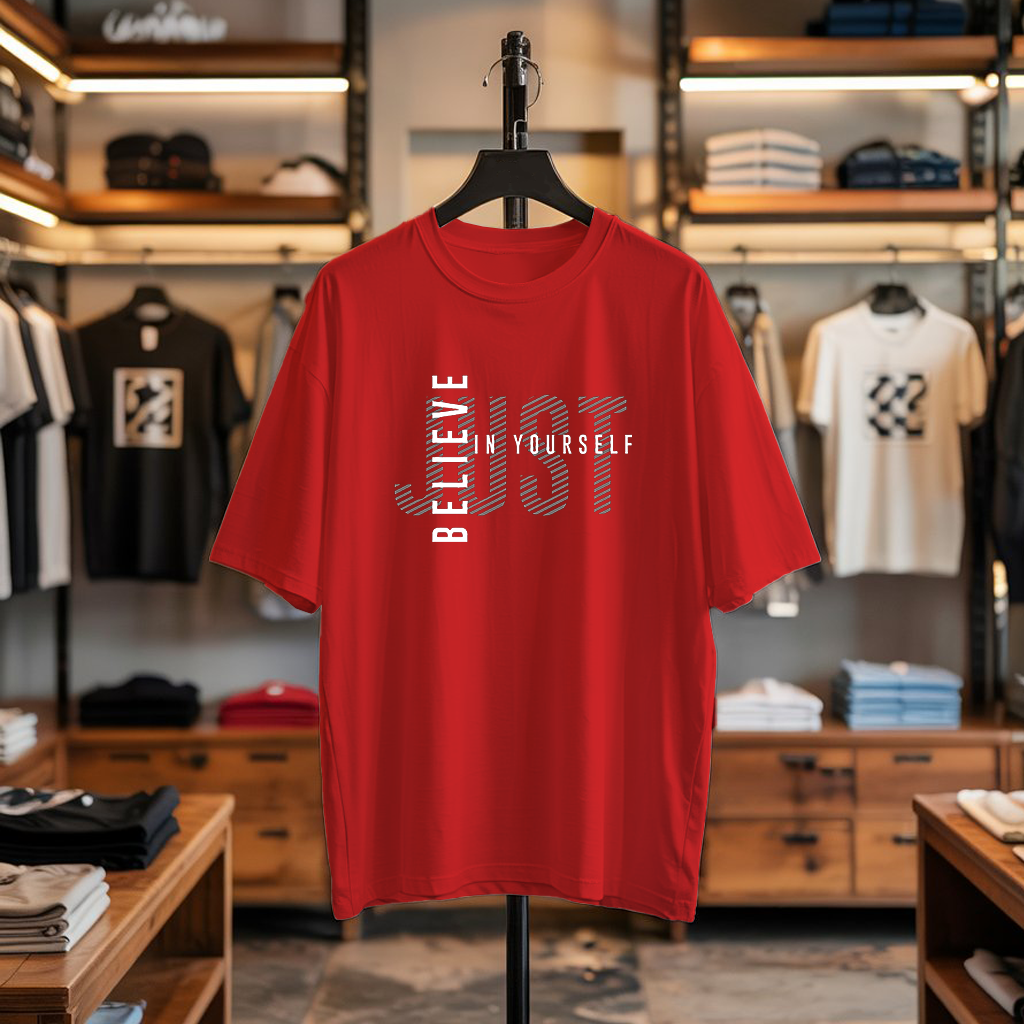 JUST BELIEVE IN YOURSELF Oversized T-Shirt