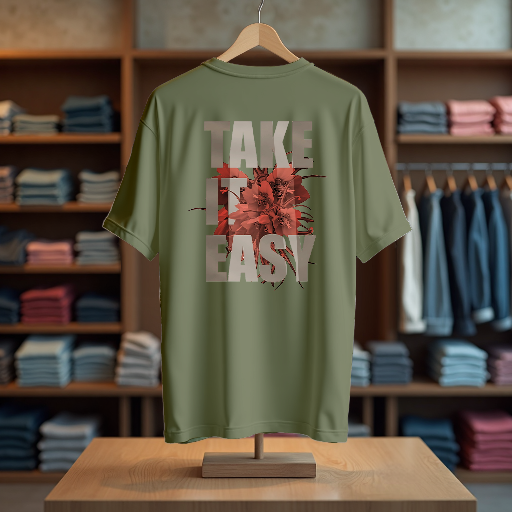 TAKE IT EASY Oversized T-Shirt&nbsp;&nbsp;