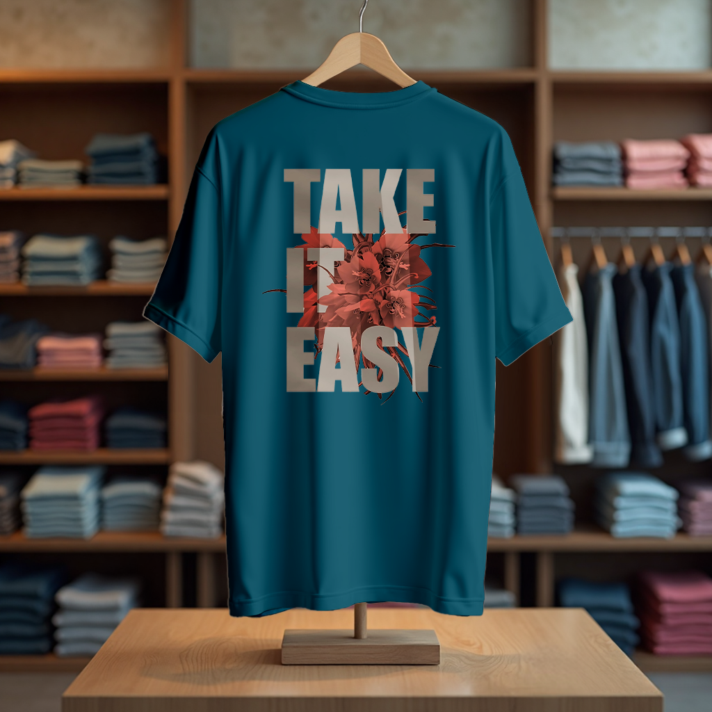 TAKE IT EASY Oversized T-Shirt&nbsp;&nbsp;