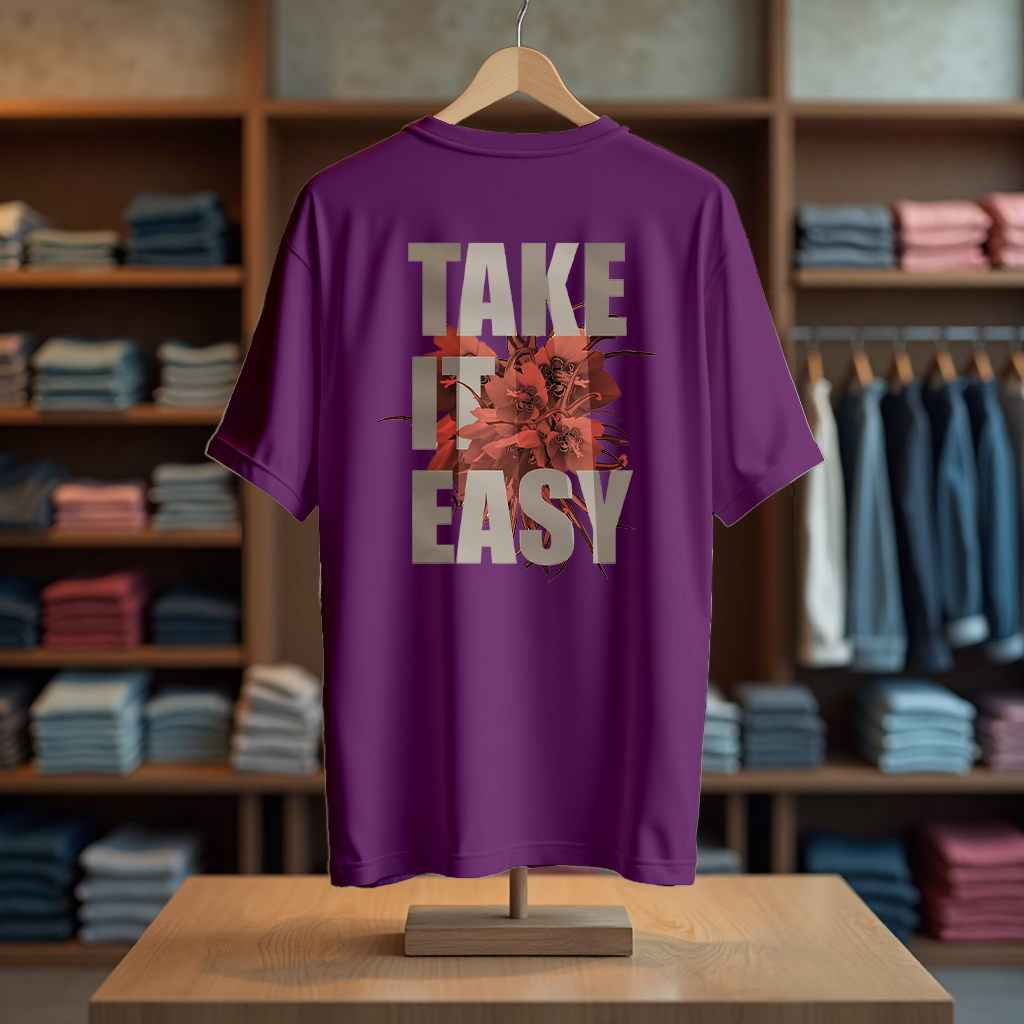TAKE IT EASY Oversized T-Shirt&nbsp;&nbsp;