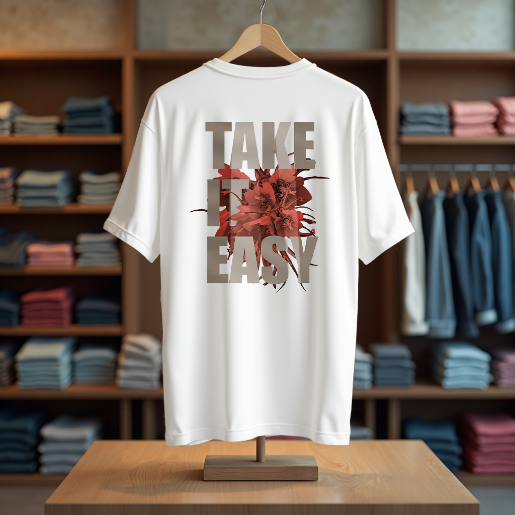 TAKE IT EASY Oversized T-Shirt&nbsp;&nbsp;