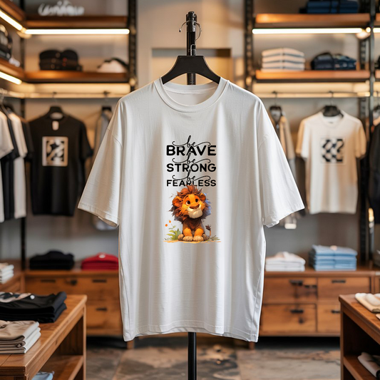 Be Brave, Be Strong, Be Fearless - Oversized T-Shirt