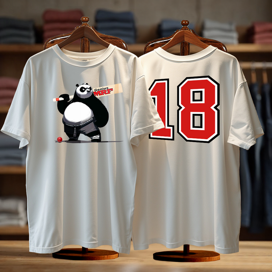 Panda Cricketer No.18 - Oversized T-Shirt