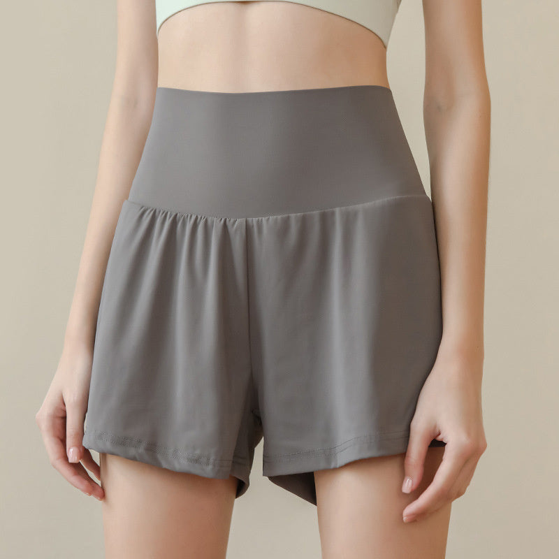 Ice-sensitive Quick-drying Fake Two-piece Anti-exposu Sports Shorts