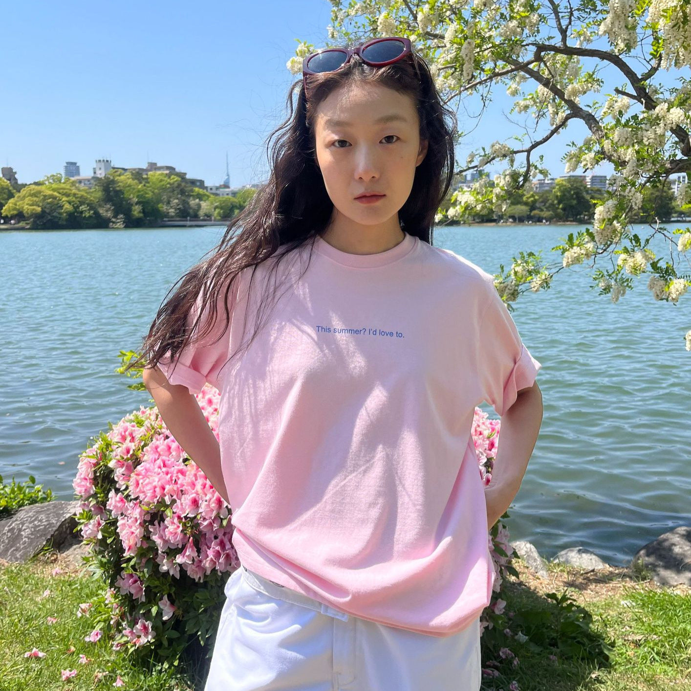 Cotton Short-sleeved T-shirt Letter Print