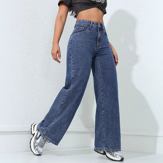 Women's Loose Straight Wide Leg Jeans